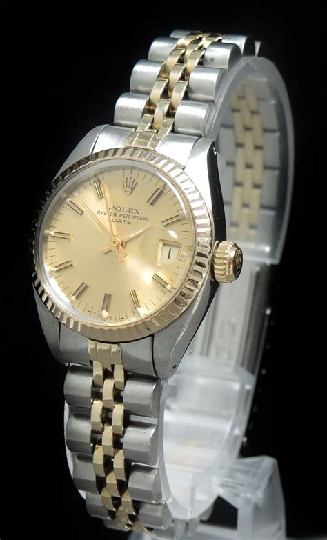 rolex damen schwarzes zifferblatt